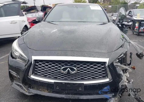 2020 Infiniti Q50 Red Sport 400 из США, поврежденный, VIN JN1FV7AP1LM630089
